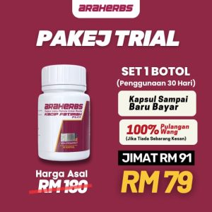 Pakej 1 botol Araherbs Kacip Fatimah Plus