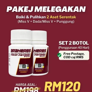 Pakej 2 botol Araherbs Kacip Fatimah Plus