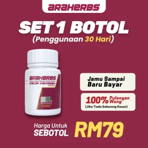 Pakej 1 botol Araherbs Kacip Fatimah Plus